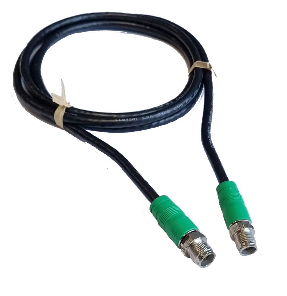 Simrad Ethernet Cable - Green M12 8-Pin Male, Durable Marine-Grade Connectivity by SIMRAD
