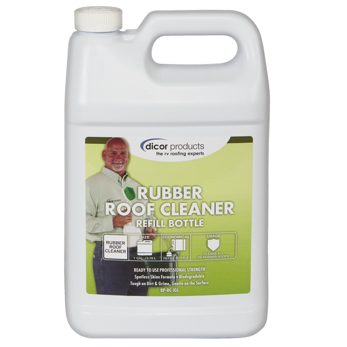 DICOR CORP 128 oz Rubber Roof Cleaner - Heavy-Duty Roof Cleaning Solution