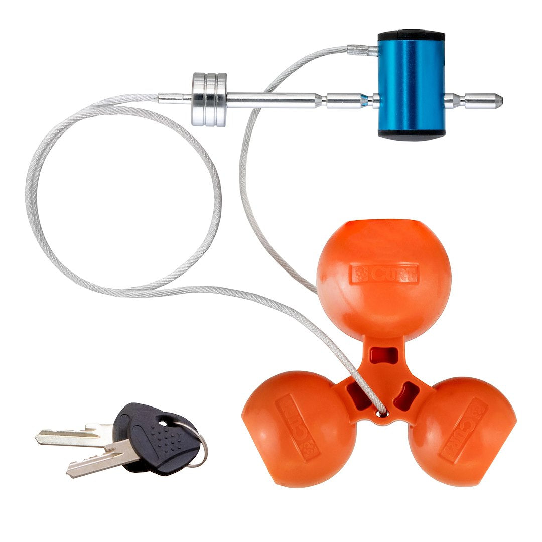 CURT Manufacturing Universal Tri-Ball Trailer Coupler Part 23082 for Versatile Towing