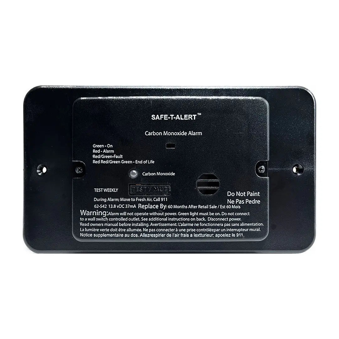 MTI Industry Carbon Monoxide Alarm - Black Flush Mount Model 62542BLTR