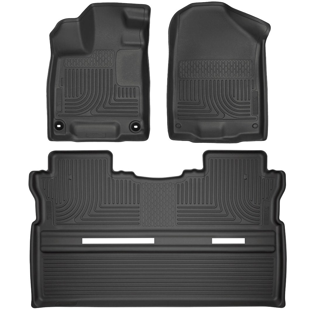 HUSKYLINER WB Front & Second Seat Floor Liner Part 93811 for Enhanced Vehicle Interior Protection