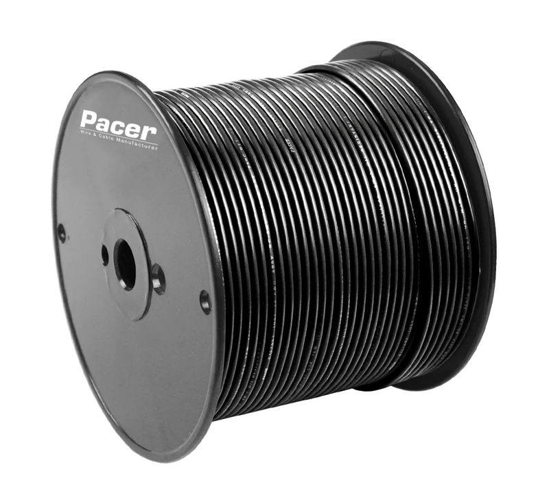 Pacer WUL12BK500 12 AWG UL Black TC Wire, 500-Foot Reel