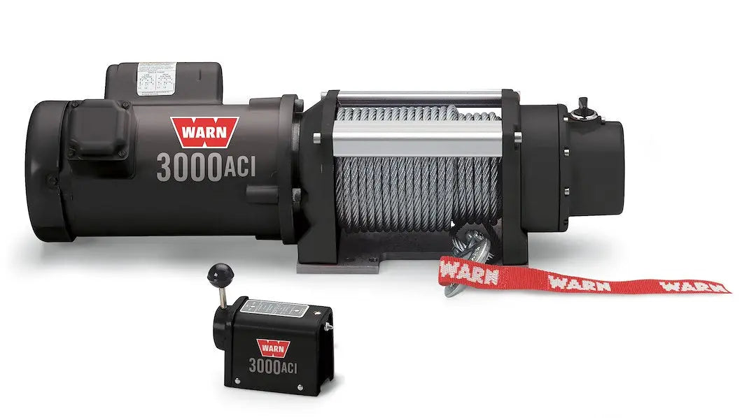 WARN Industries 93000 3,000 lb Electric Winch for Heavy-Duty Lifting and Recovery