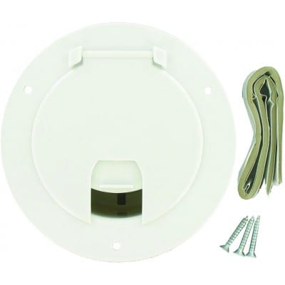 Valterra LLC A102135VP Cable Hatch Deluxe Round Power Cover