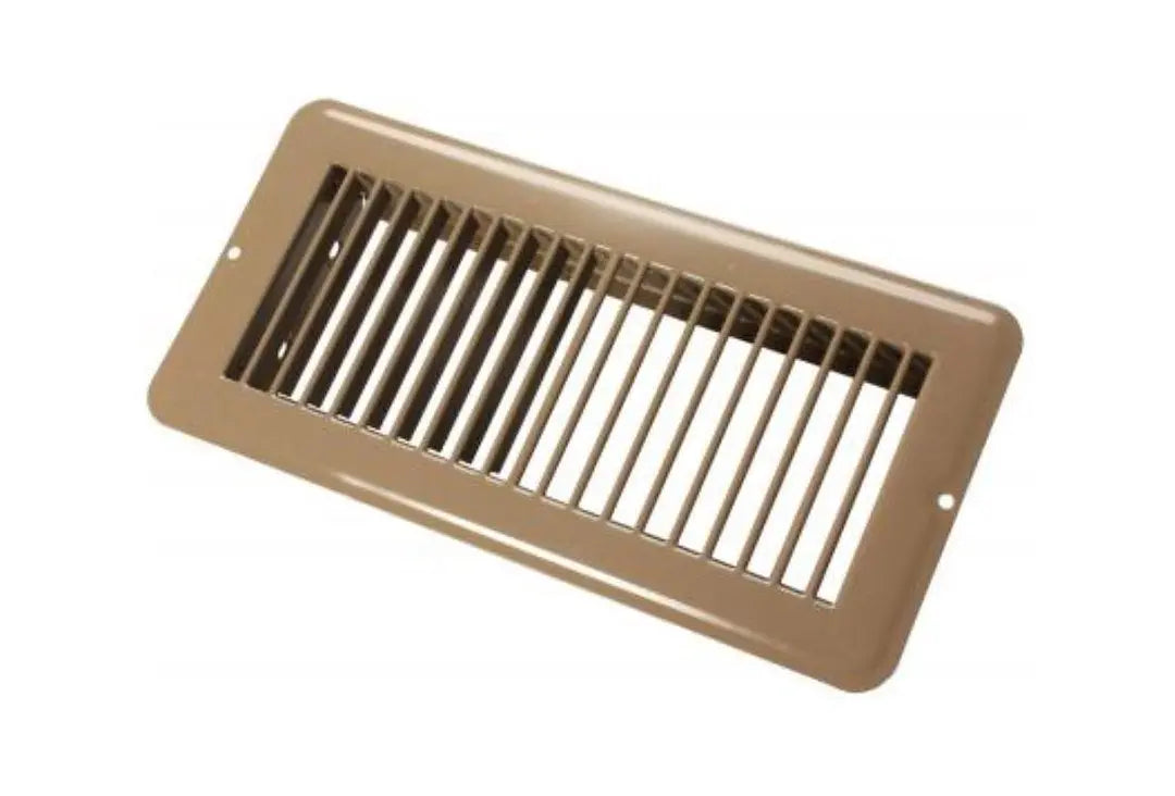 JR Products 4 x 10 Floor Register in Metal Brown (Part #0228995)