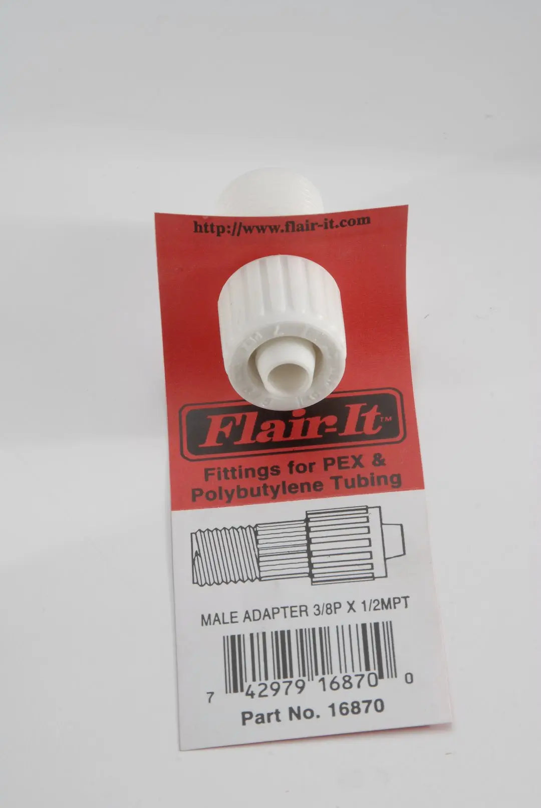 Elkhart Supp 16870 3/8 inch to 1/2 inch Coupling for Plumbing and Air Systems