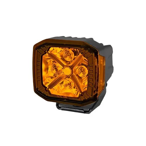 HELLA X-Treme Spotlight XT-4A Amber - High-Intensity Off-Road LED Light