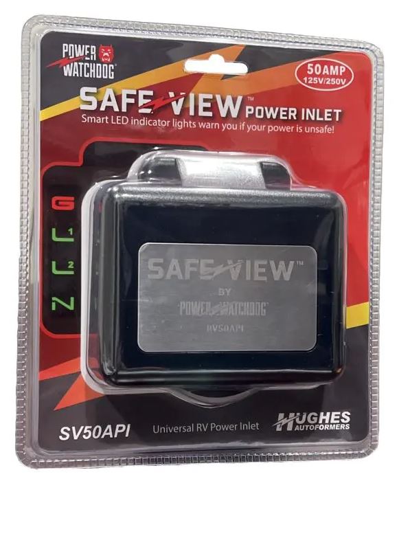 Hughes Auto SV50API 50A SafView Smart Power Inlet for Enhanced Power Management