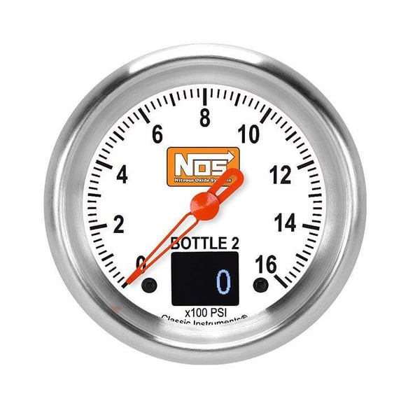 Holley OS369VWAPF 2-5/8-Inch Nitrous Pressure Gauge, 1,600 PSI