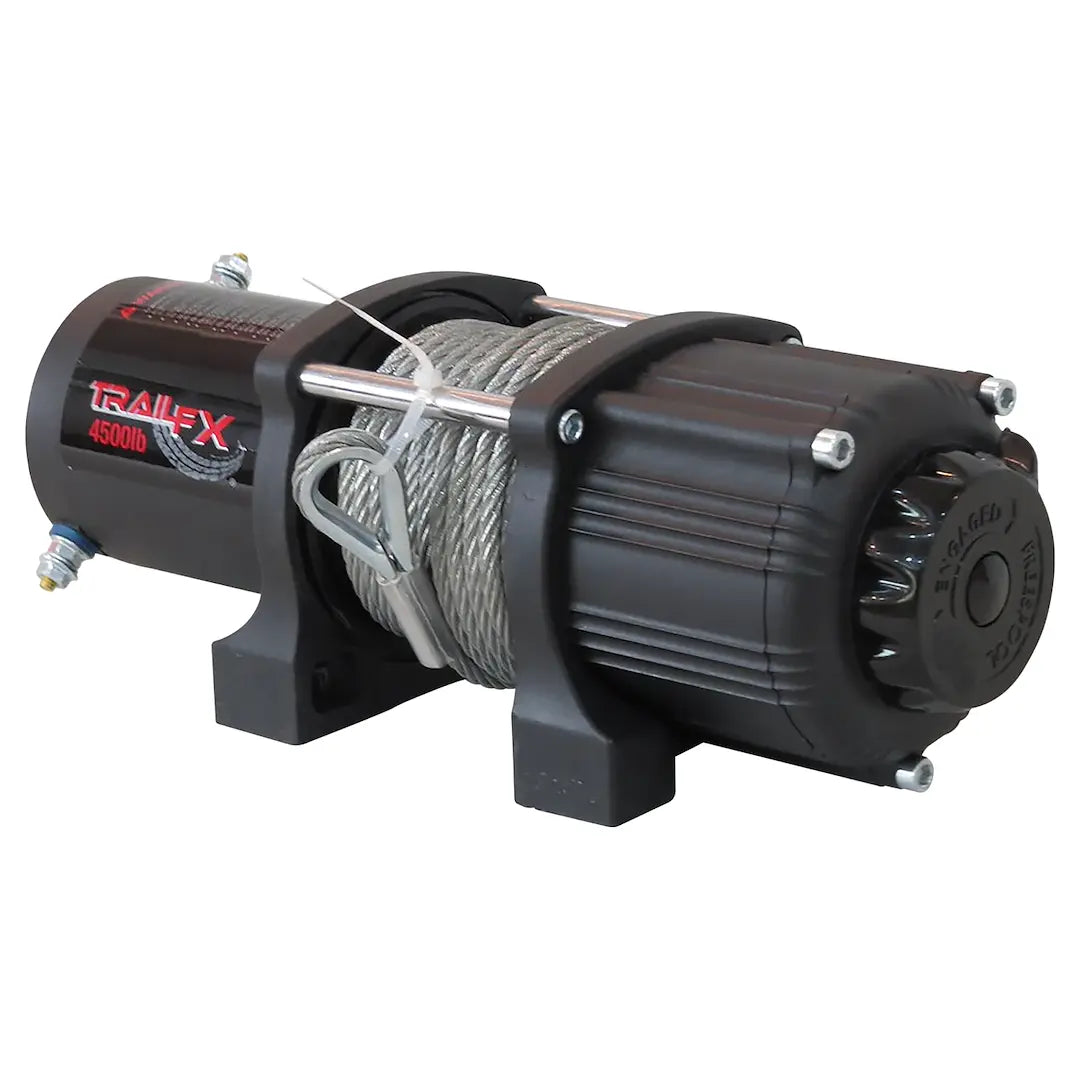 TrailFX W45B TFX 4500lb Wire Rope Winch for Heavy-Duty Recovery and Towing