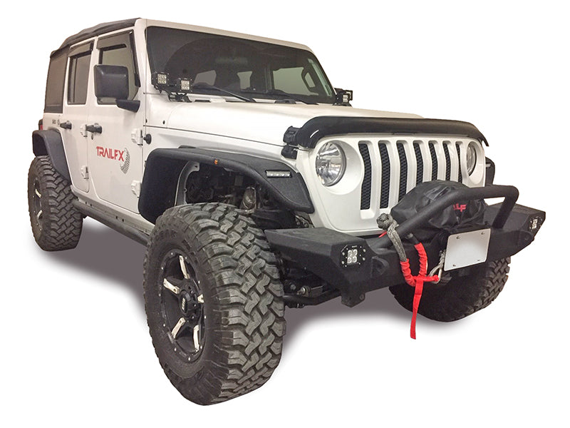 TrailFX Jeep JL Front Steel Fender - Durable Replacement for 2018-2023 Jeep Wrangler & Gladiator