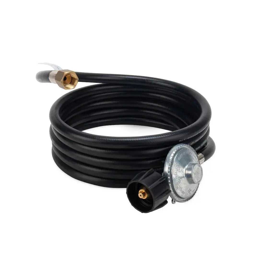 Camco LP Hose 12 Feet with Regulator - Easy Connection for Propane Systems by CAMCO