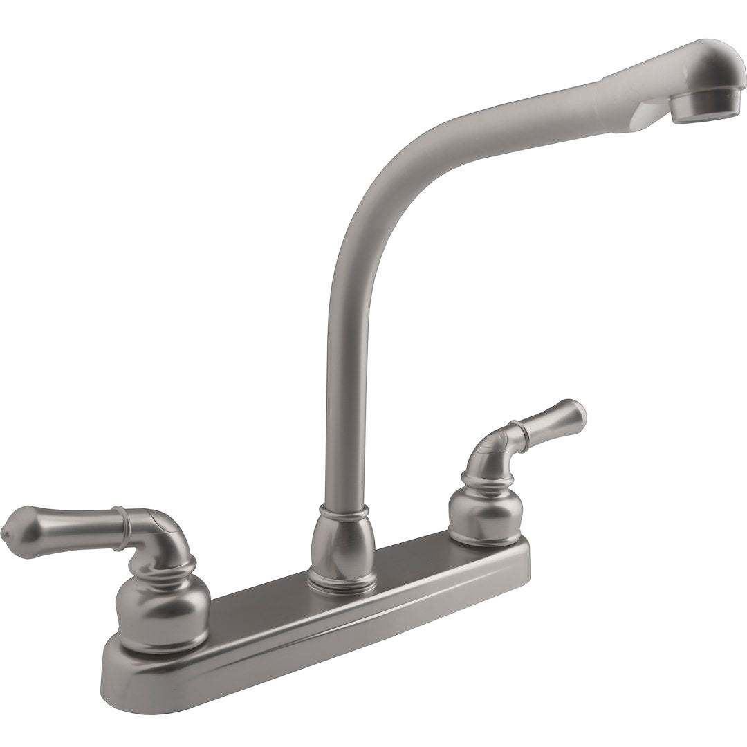 DURA FAUCET DFPK210CSN Hi-Rise RV Kitchen Faucet with Extended Reach and Durable Construction