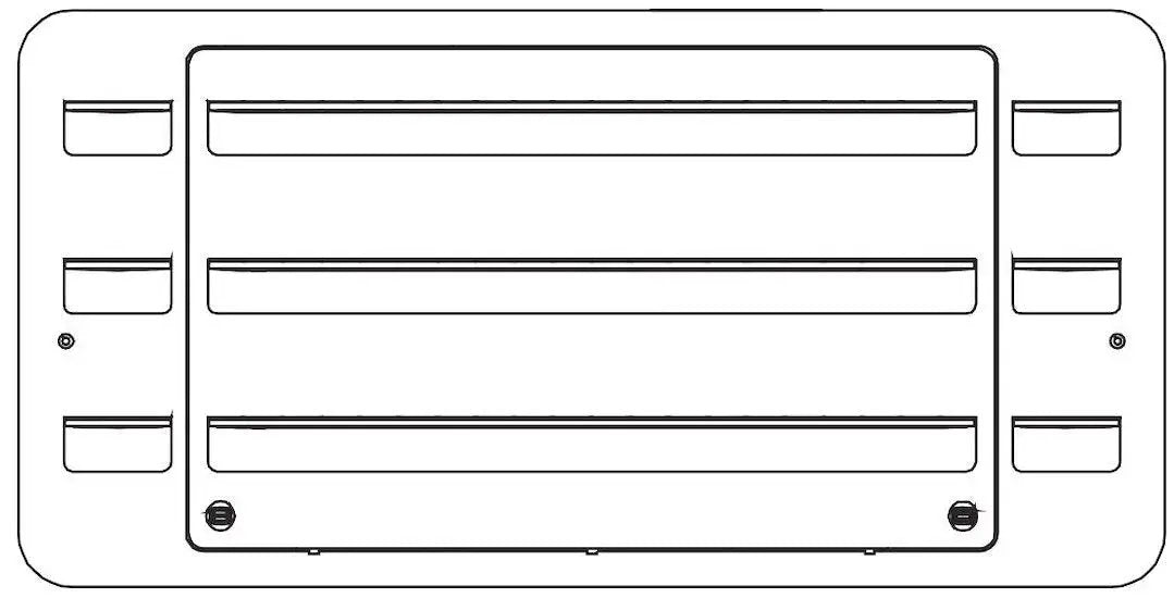 Dometic Vent Assembly Side 30' Black ABS - Part Number 9108684974 by DOMETIC