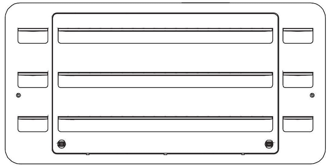 Dometic Vent Assembly Side 30' Black ABS - Part Number 9108684974
