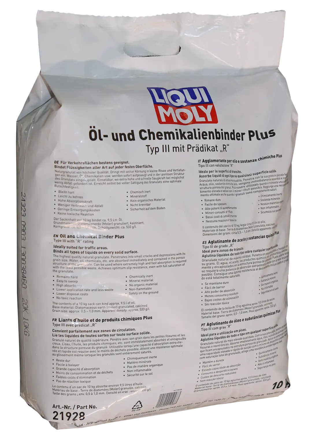 LIQUI MOLY Oil and Chemical Binder Plus (Part Number 21928)