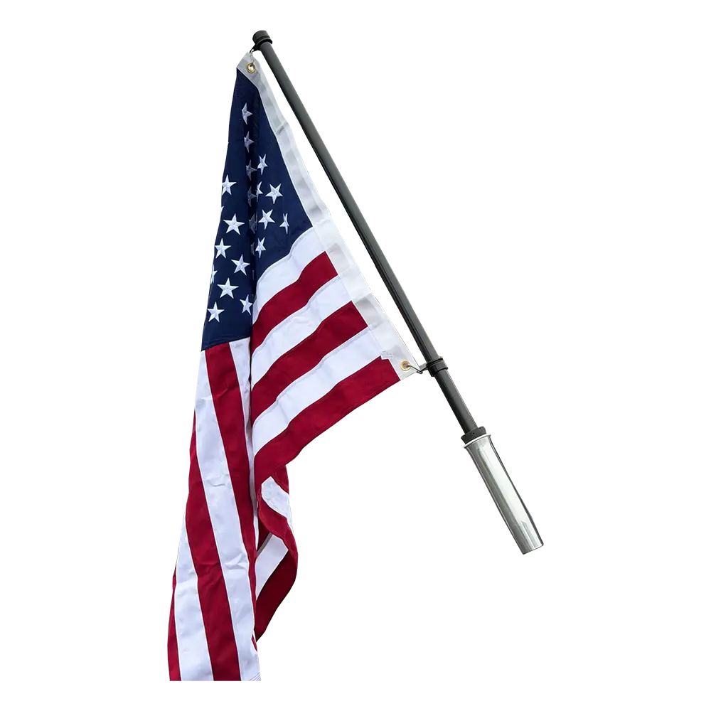 Taco Metals Carbon Fiber Flag Pole with J-Lock - Durable Marine Flagpole for Boats and Yachts