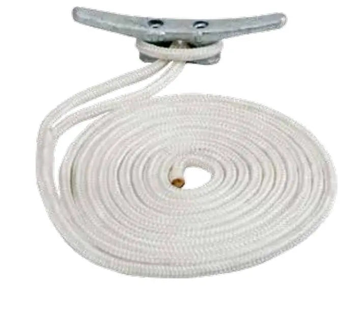 Sea Dog Double Braided Nylon Dock Line - 50 ft Marine Rope for Boat Mooring