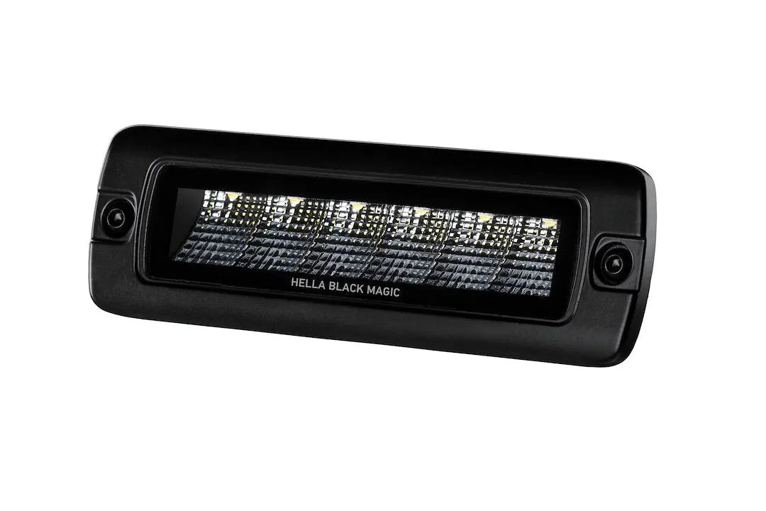 HELLA Black Series 6 LED Minibar Flood Light - Part Number 358176221