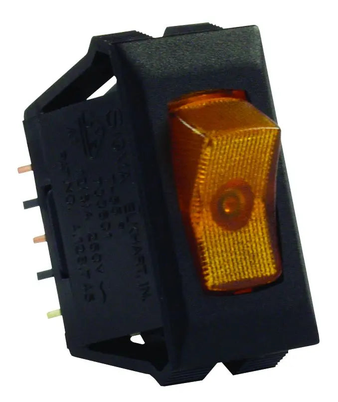 JR Products Ill 12V On/Off Switch Amber/Black - Part Number 12555