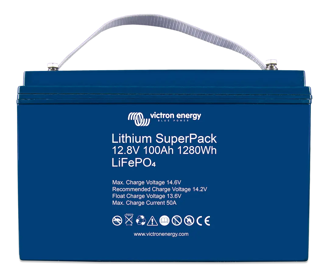 Victron Energy BTRY Lithium SuperPack 12.8V/100Ah – High-Performance Lithium Battery
