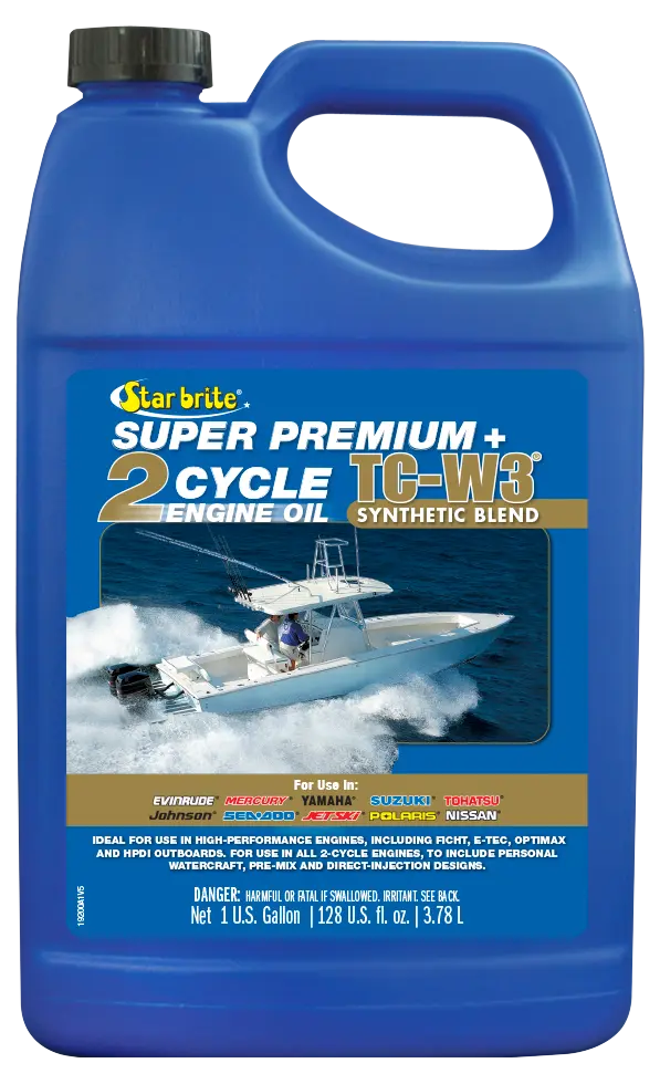 Star Brite Super Premium 2-Cycle Engine Oil TC - Reliable Lubrication for Marine and Small Engines