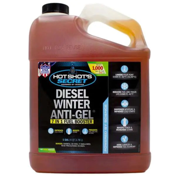 HOT SHOTS Diesel Winter Anti-Gel 1 Gallon - Cold Weather Fuel Additive
