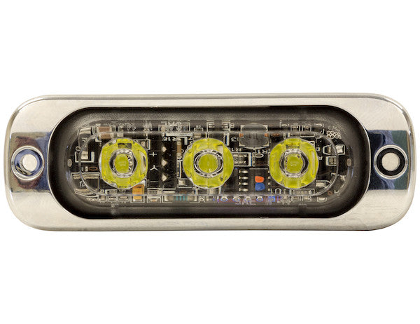 Buyers Prod Light Strobe 3-3/8 inch 3-LED Clear (Part #8892301)