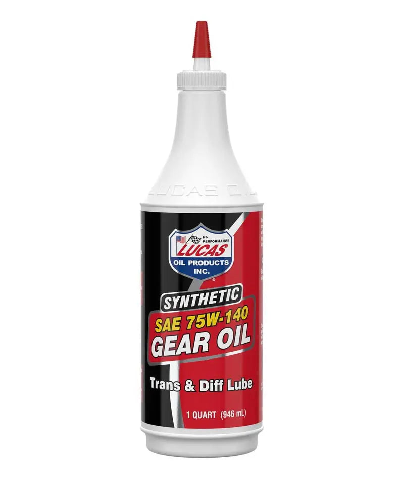 Lucas Oil Synthetic SAE 75W-140 Gear Oil – Part Number 10121