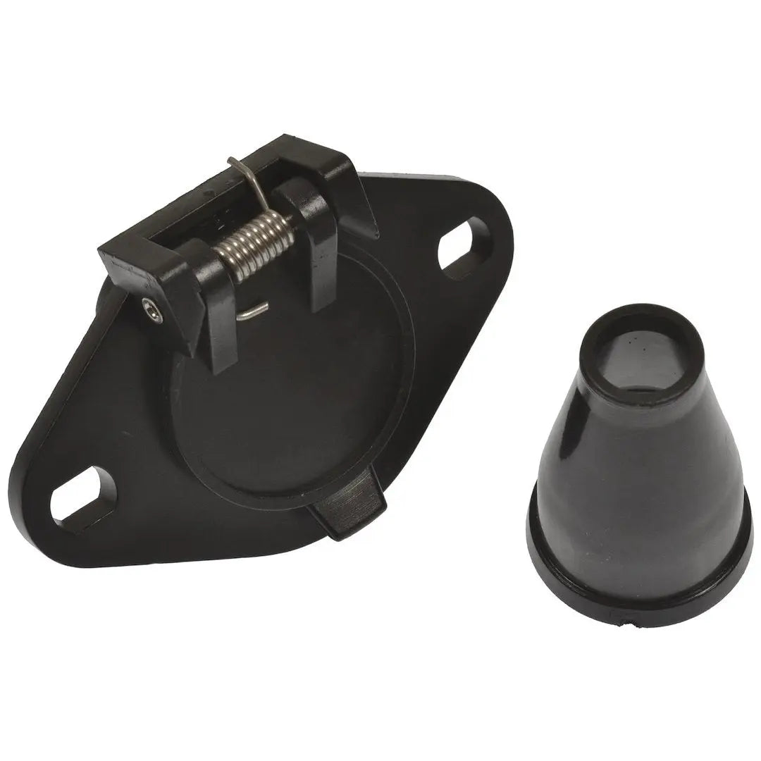 Pollak 6P103V Round Pole Socket with Rubber Boot – Durable Mounting Solution