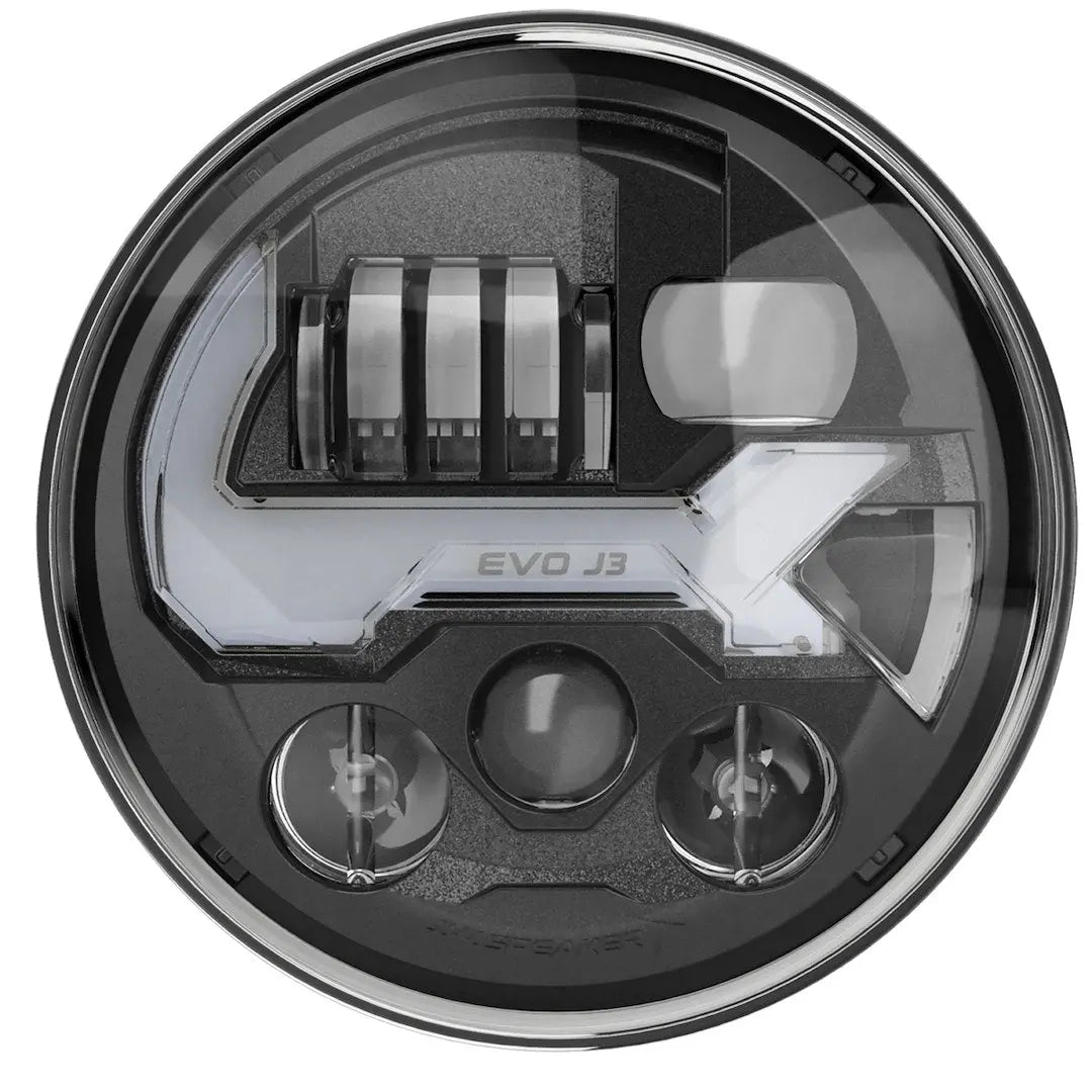 JW Speaker 8700 Evolution J3 Grey DOT Heated Headlight – Model 0555613