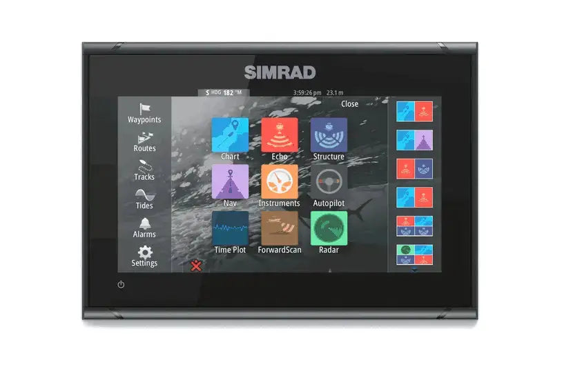 Simrad GO9XSE 83/200 TM XD/C-Map Discover Marine Chartplotter with Touchscreen Display