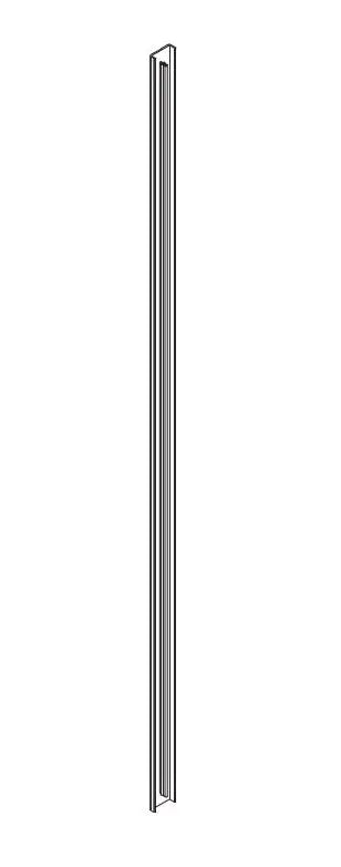 DAVE CARTER NR623760 Panel Retainer - Lower 8-BLK for Secure Panel Installation
