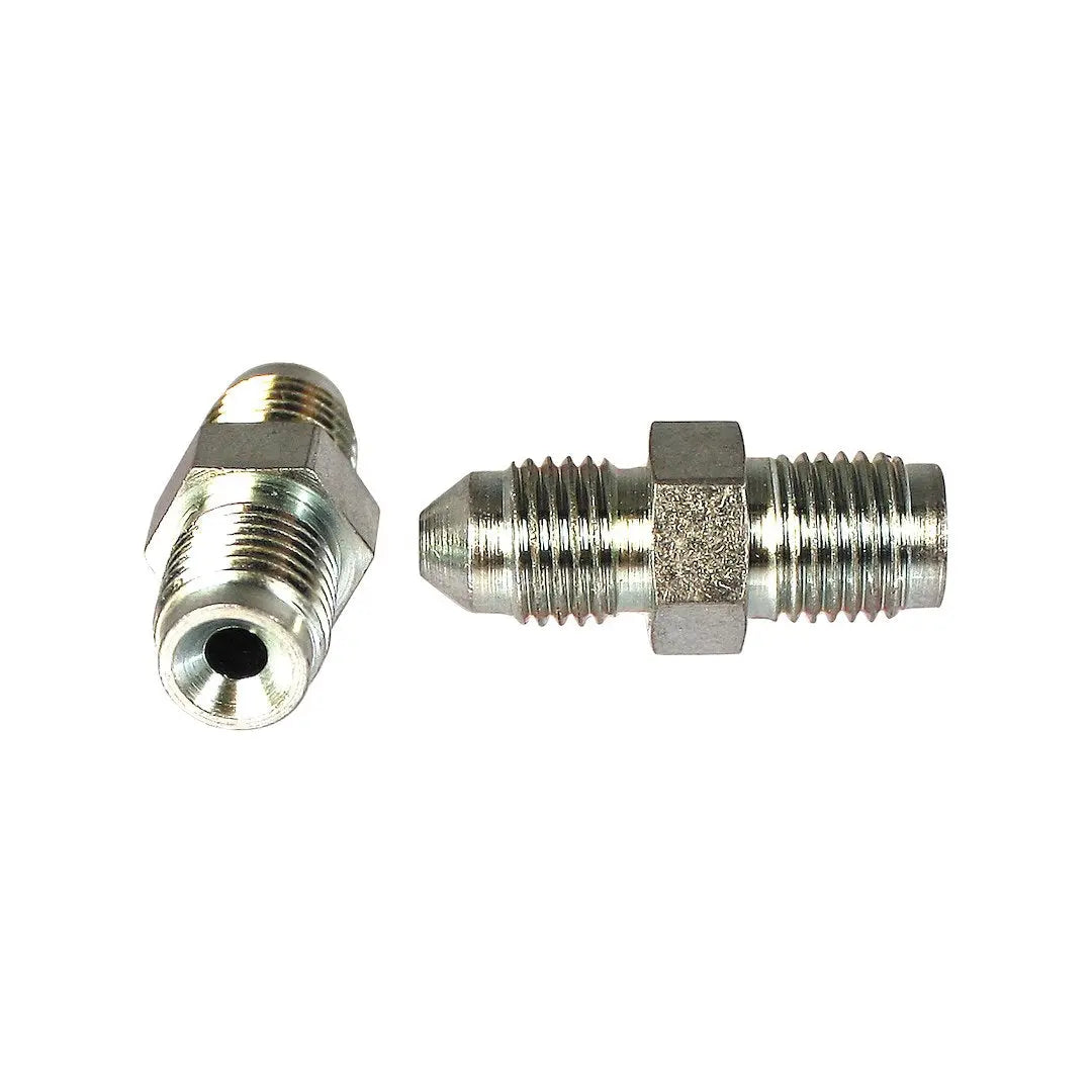 SPEEDFX -3ANX7/16'-24 Inline Thread Male Adapter Steel Chrome Part #5444002