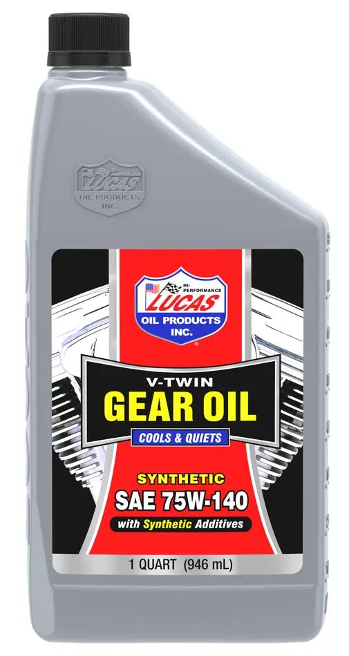 Lucas Oil Synthetic SAE 75W-140 V-T Gear Oil - High-Performance Lubricant for Heavy-Duty Vehicles