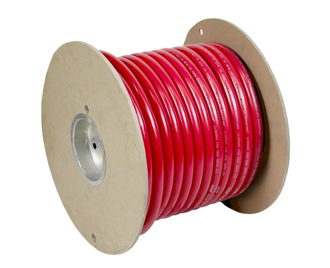 PACER 1/0 UL Red THHN Wire - 100 ft Roll