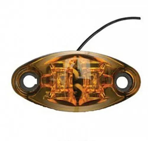 Valterra LLC LED Marker Lamp Amber 1W - Durable Exterior Lighting for RVs and Trailers