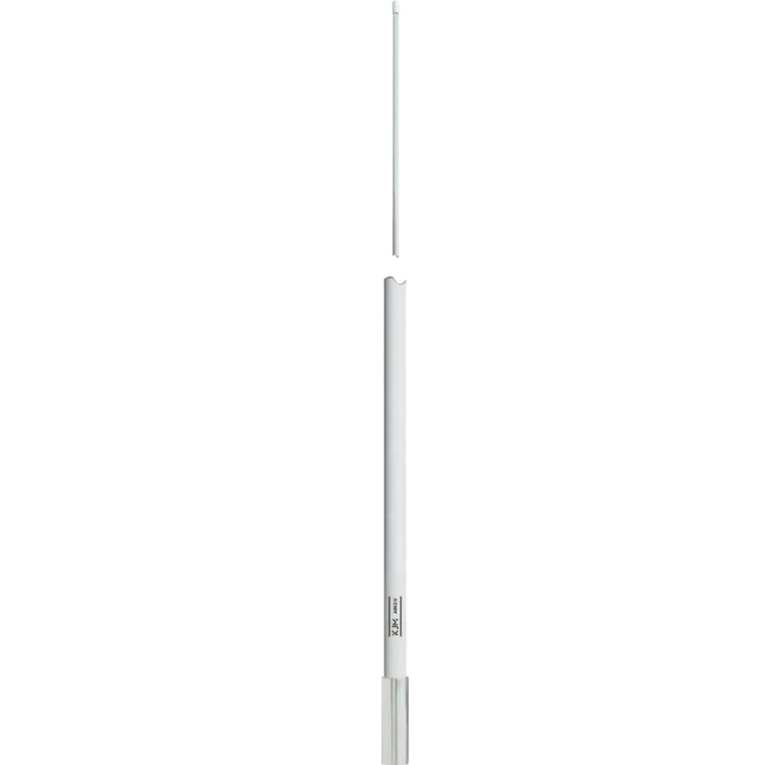 KJM A786V VHF Antenna, 6 dB Gain, 8 Feet, White Hardwired CBLE