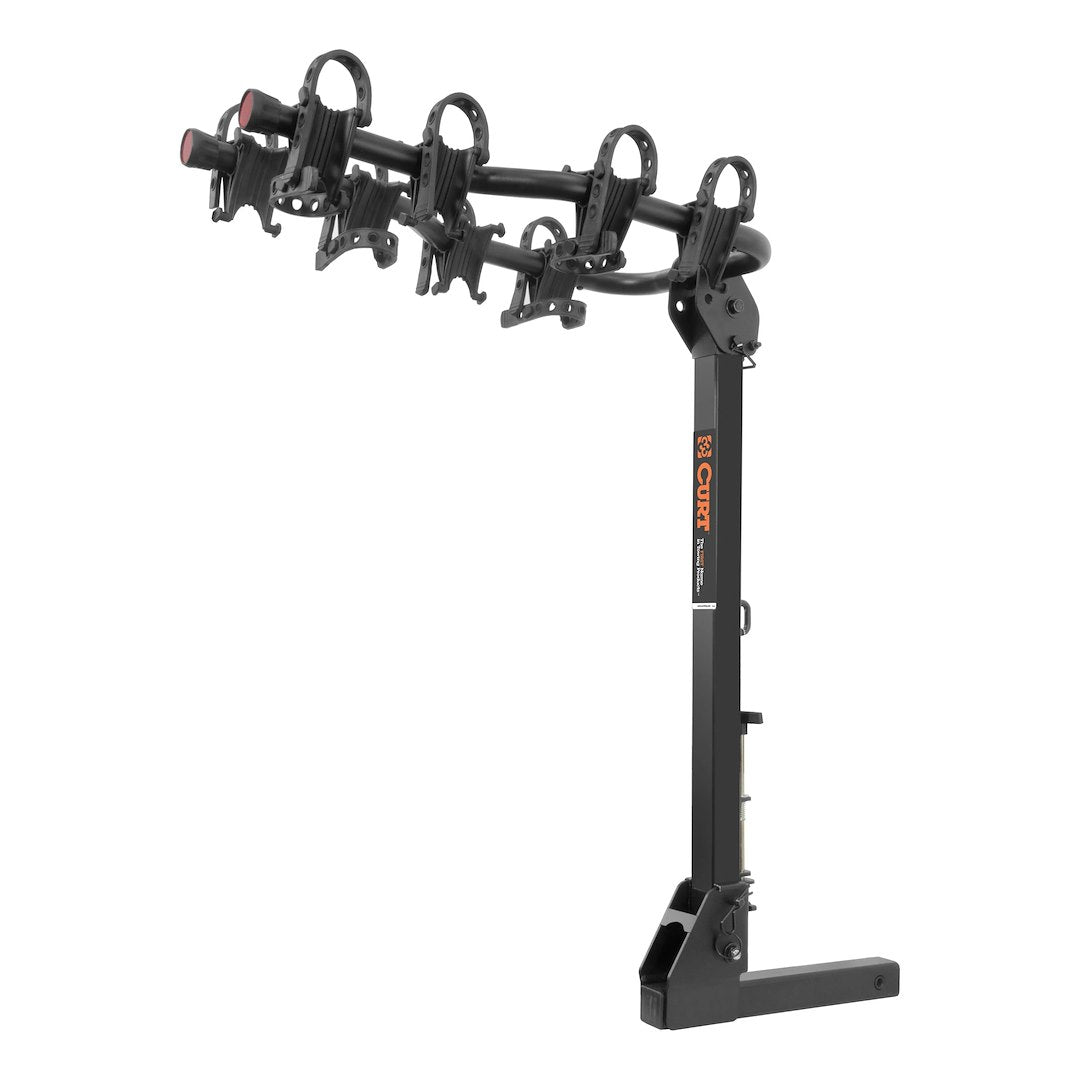 CURT MFG Hitch Mounted Bike Rack Part #18064 for Secure Vehicle Bike Transport