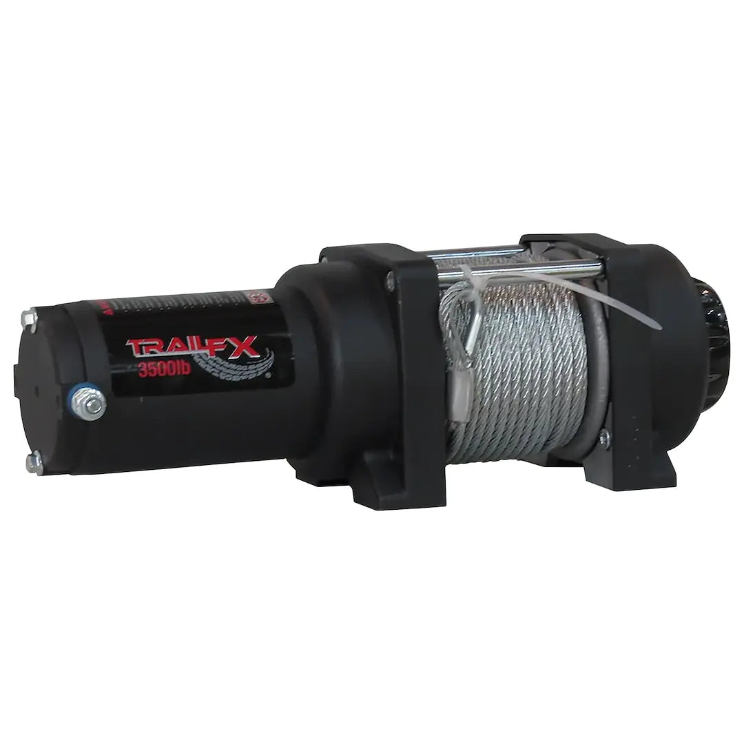TrailFX T8RW35B TFX 3500 lb Wire Rope Winch for Heavy-Duty Recovery and Lifting