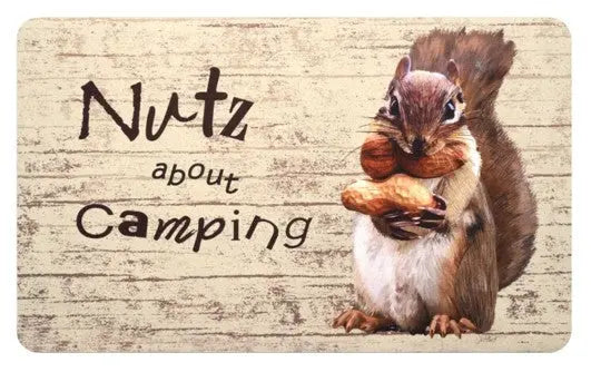 Kittrich Anti Fatigue Kitchen Mat with Nutz Camping Design - Comfort and Durability