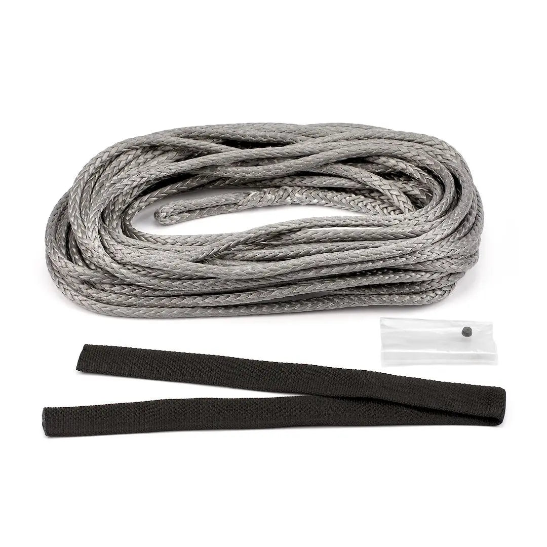 WARN IND. Synthetic Rope 1/4 inch x 50 ft - Heavy-Duty Winch Line