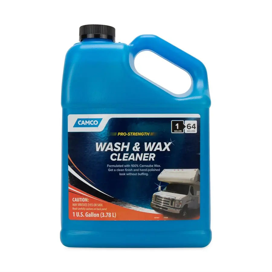 Camco Wash & Wax Pro-Strength Cleaner Gallon - Powerful RV & Marine Surface Cleaner