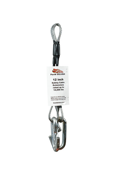 DEMCO 9523064 Safety Cable 12' Extension Kit for Secure Connections
