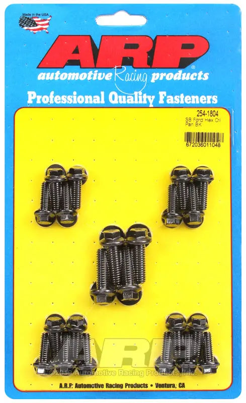 ARP Ford Hex Oil Pan Bolt Kit Part #2541804