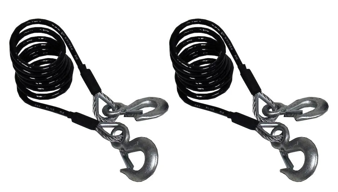 Blue Ox BX88362 Safety Cable Kit for Class V Towing, 15,000 lbs, 7 ft Length