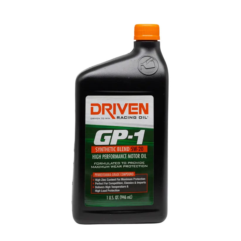 Driven Race GP-1 Semi-Synthetic 5W-20 Performance Motor Oil - 1 Quart
