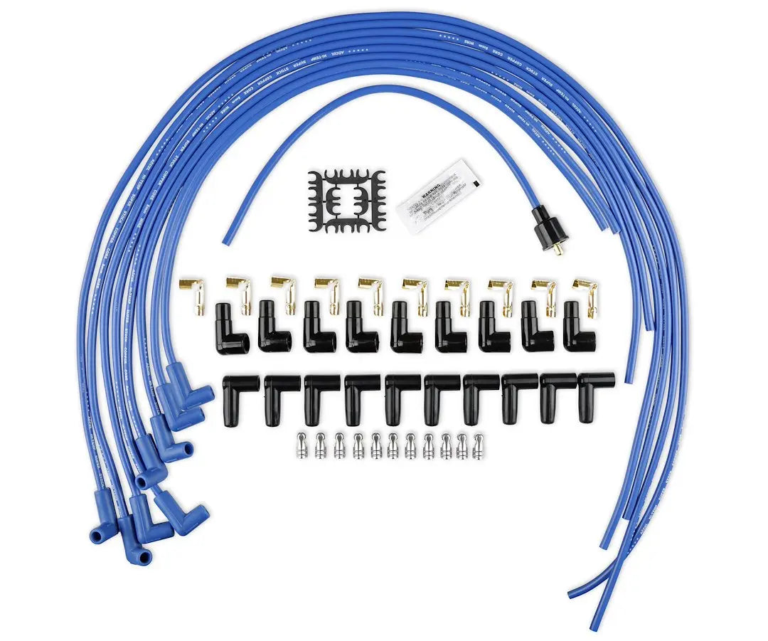 Accel Blue 8mm Copper Wire with 90-Degree Bend (Part #4039B)