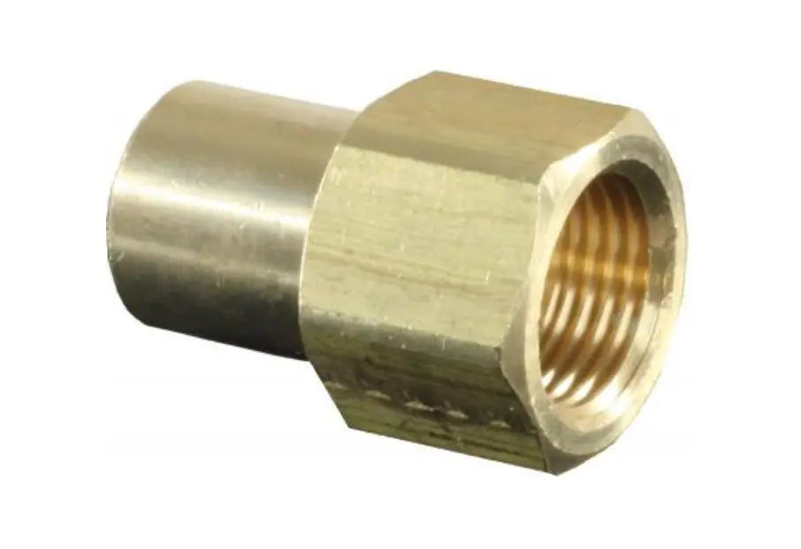 JR Products 3/8 inch Flare to 1/4 inch MPT Fitting - Durable Brass Adapter
