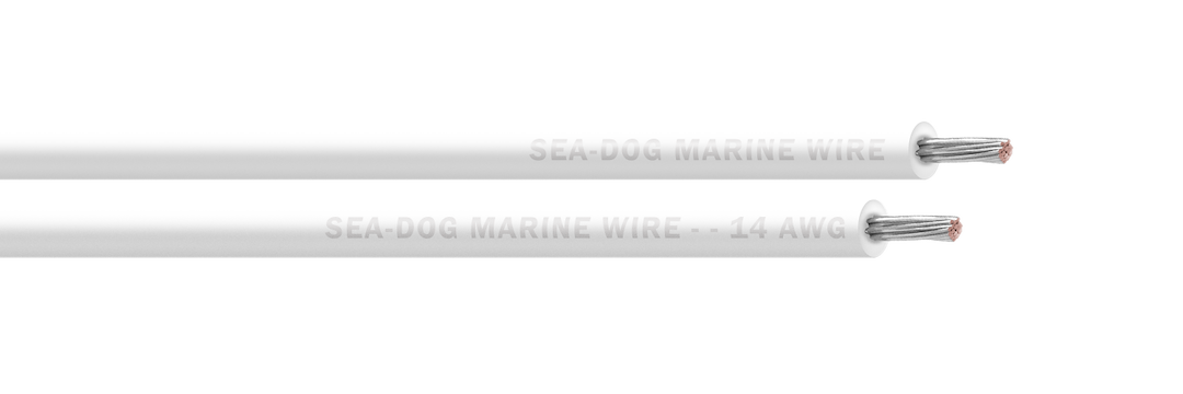 Sea Dog 14 AWG White Primary Wire, 100 Feet – Reliable Marine Electrical Cable